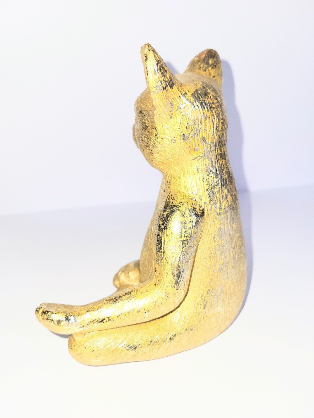 Sagebrook Home Gold Metallic Meditation Yoga Pose Cat Statue Zen Home Decor - Picture 15 of 15
